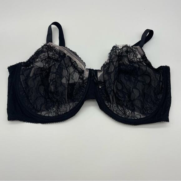 Smart & Sexy Unlined Sheer Black Lace Bra - Picture 10 of 10